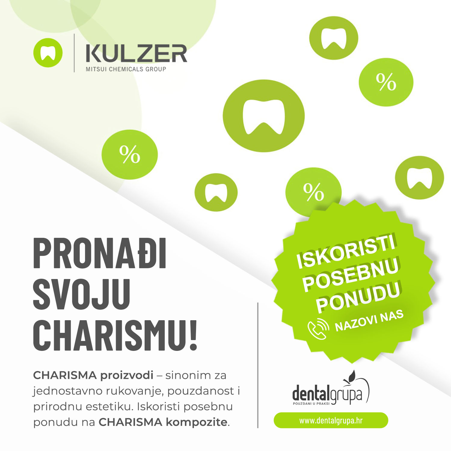 Kulzer - CHARISMA proizvodi na akciji
