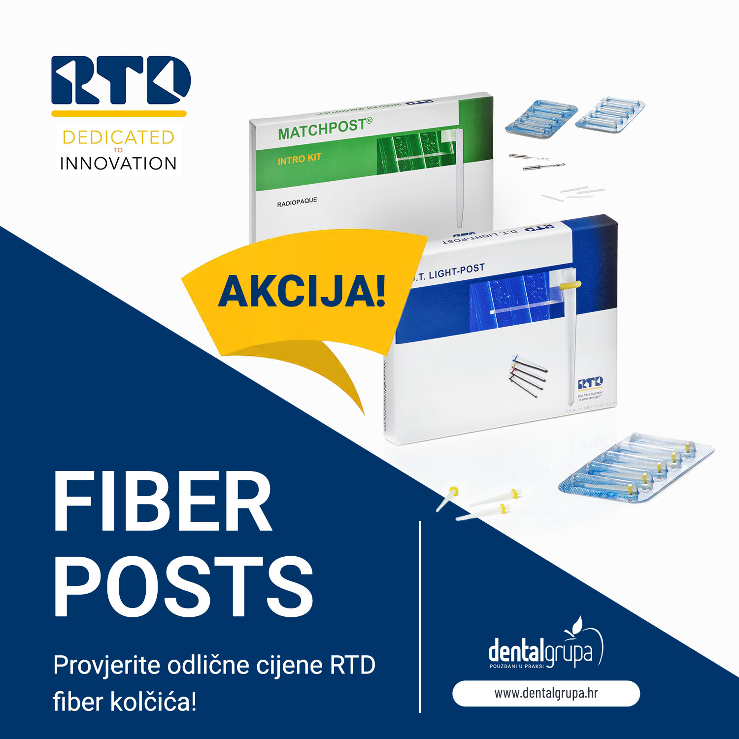 AKCIJA! RTD - fiber posts