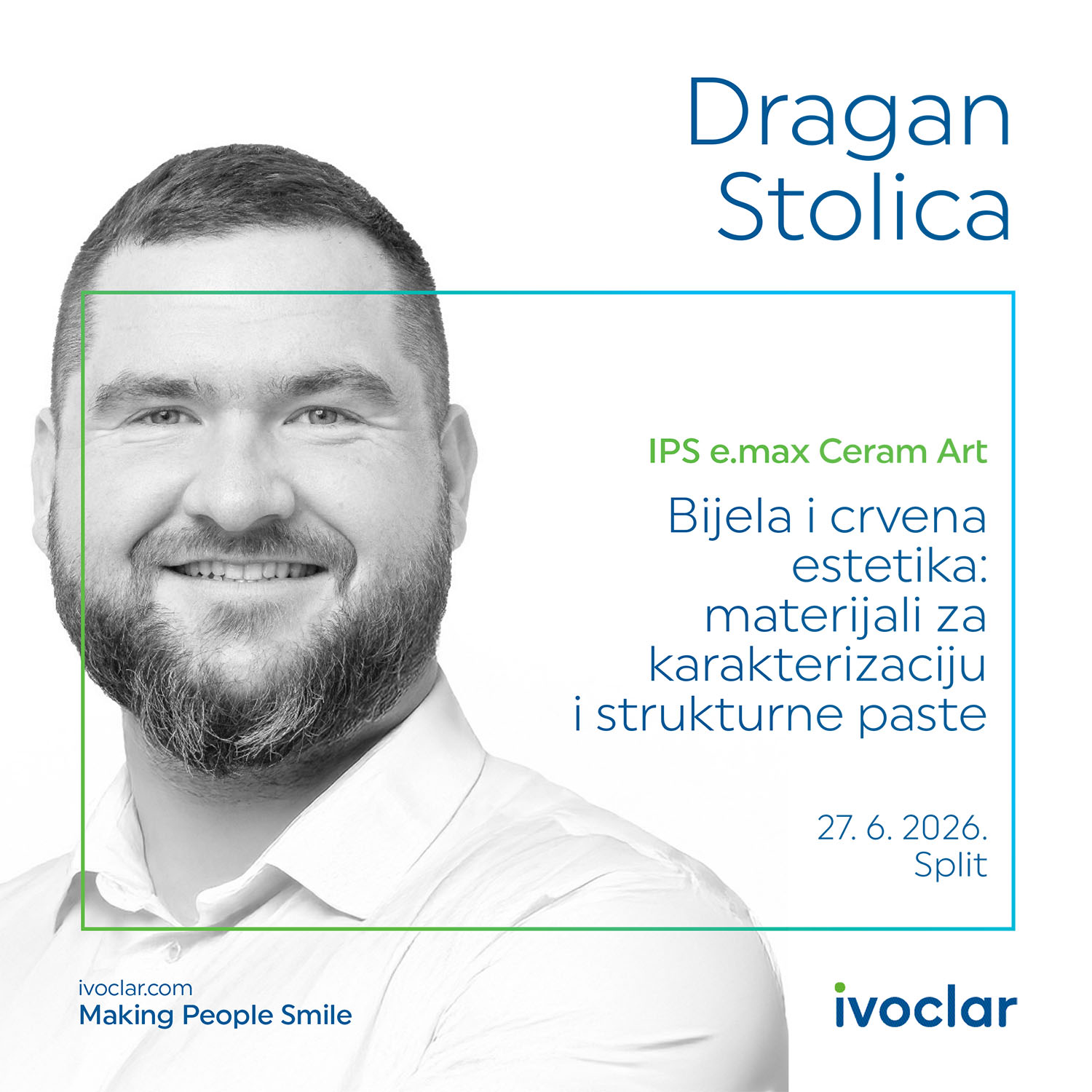 E.max Ceram Art, bijela i crvena estetika / radni tečaj u Splitu