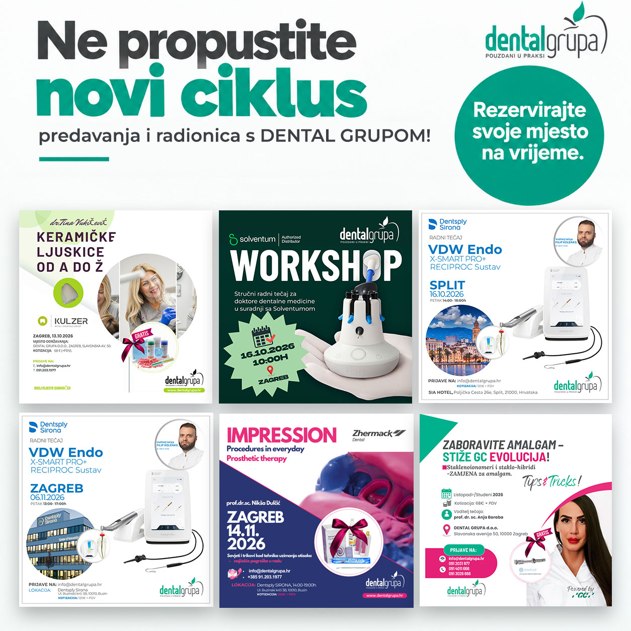 Edukacije u suradnji s DENTAL GRUPOM