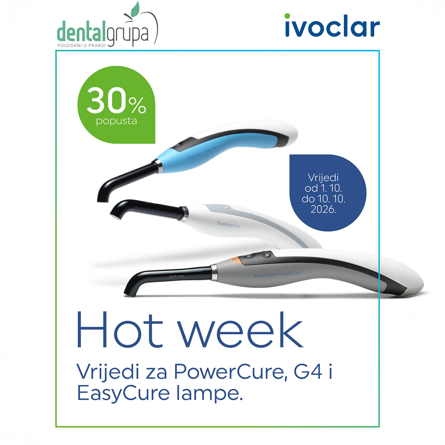 LAST CALL - Bluephase Hot week: 30% na lampe do 10.10.2026.